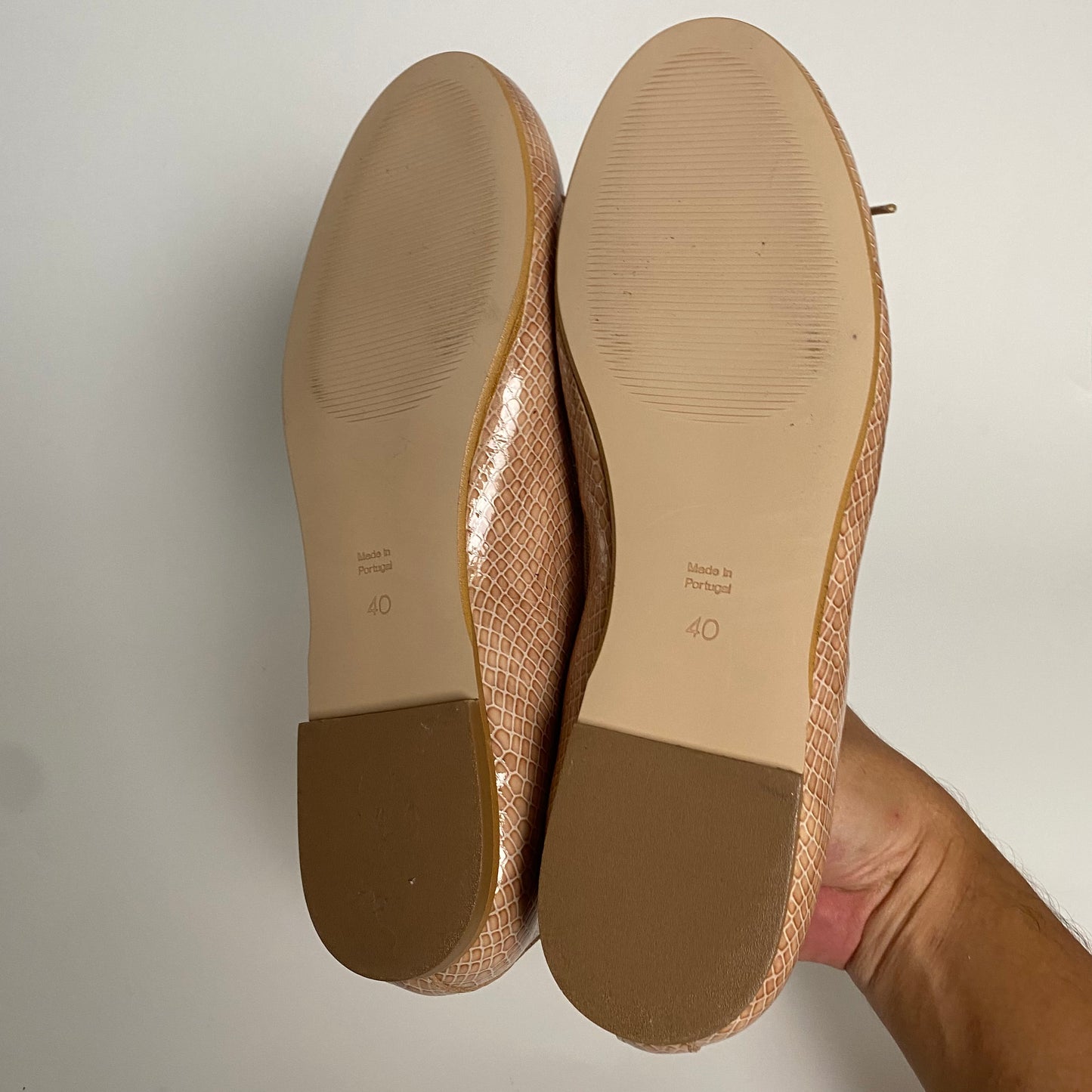 French Sole Ballerina Flat Pink Poudre