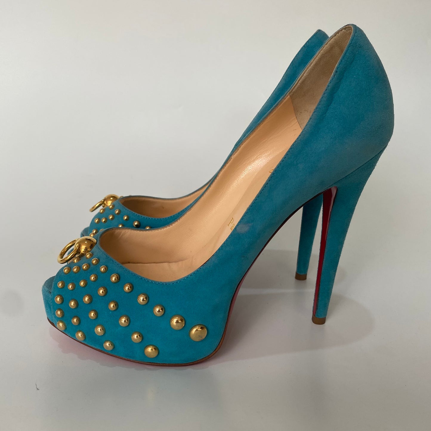 Christian Louboutin Heels Blue Mint