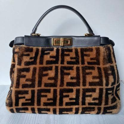 Fendi Peekaboo Regular Montone Macro 2019