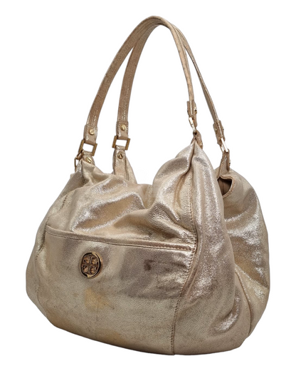 Tory Burch Hobo Metallic Gold Size 35x37