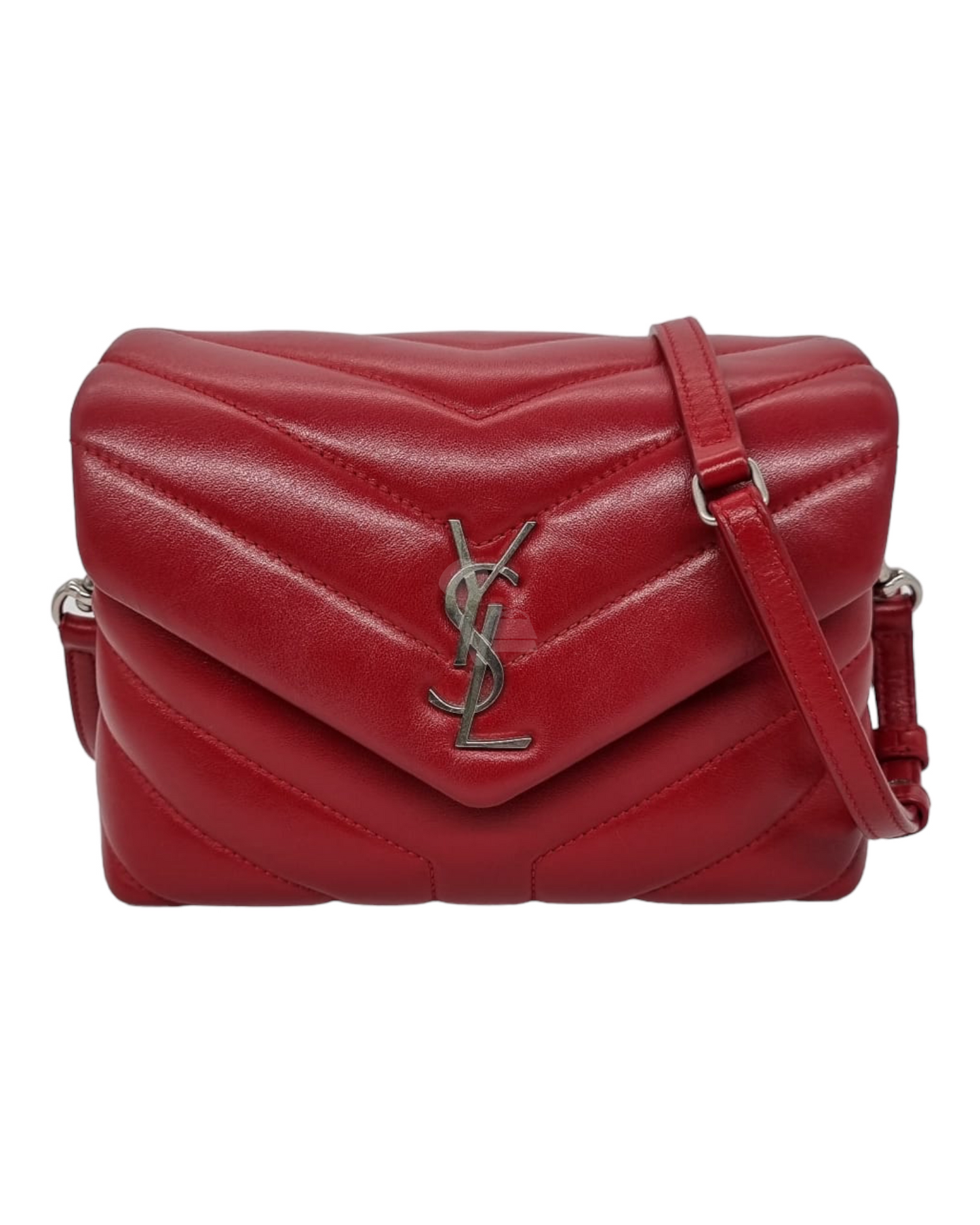 Yves Saint Laurent LouLou Toy Red SHW Size 20x7x14