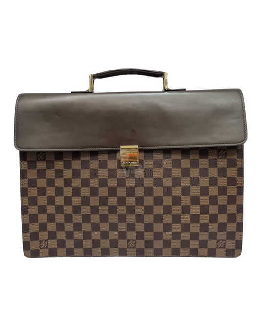 Louis Vuitton Altona GM Briefcase Damier Ebene 2002 Size 40x9x32