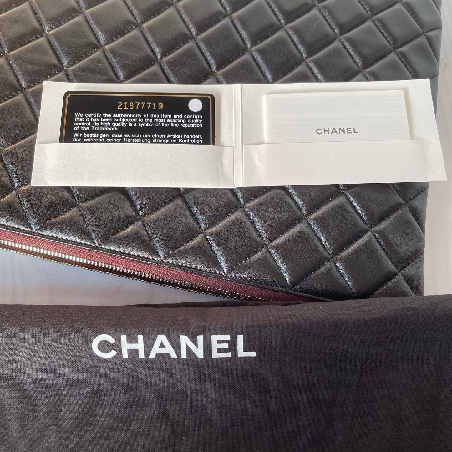 Chanel O Case Black Lambskin #21