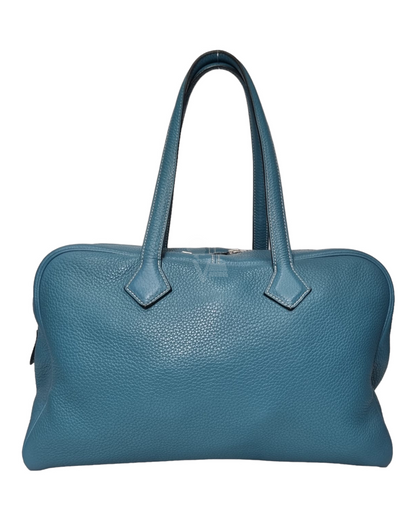 Hermes Victoria Blue #P 2012 Size 35x16x23