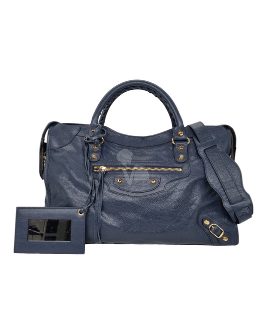 Balenciaga City Navy LGHW #R 2022 Size 37x10x26