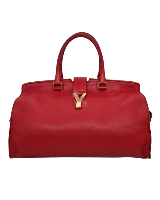 Yves Saint Laurent Cabas Tote Bag Red 2013 Size 36x15x26