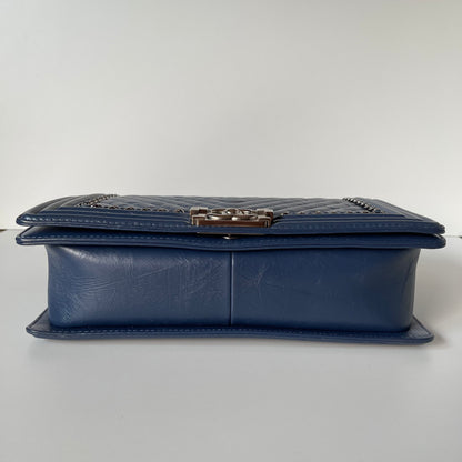 Chanel Boy Jumbo Blue #24