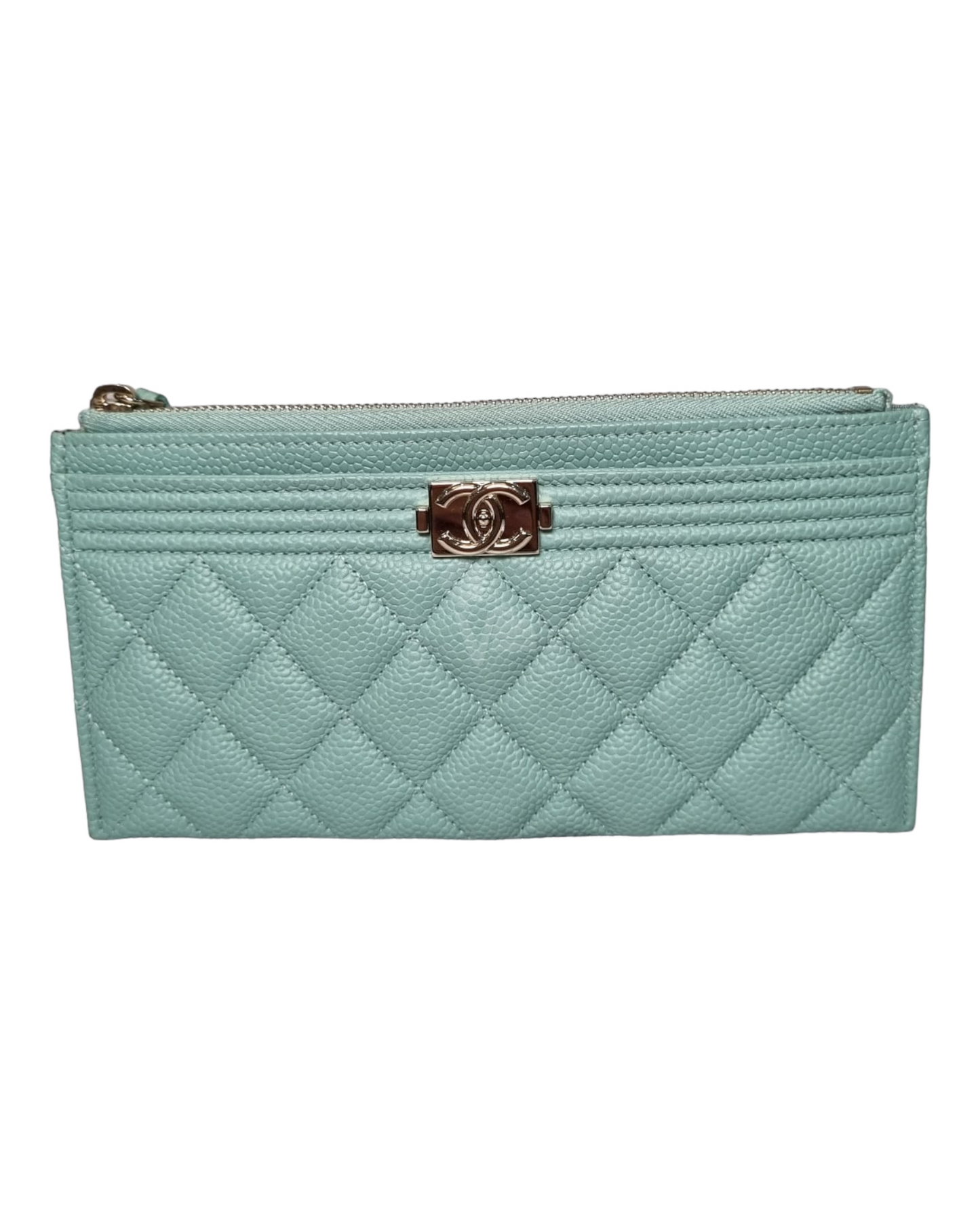 Chanel Mulfunction Wallet Turquois Caviar #29