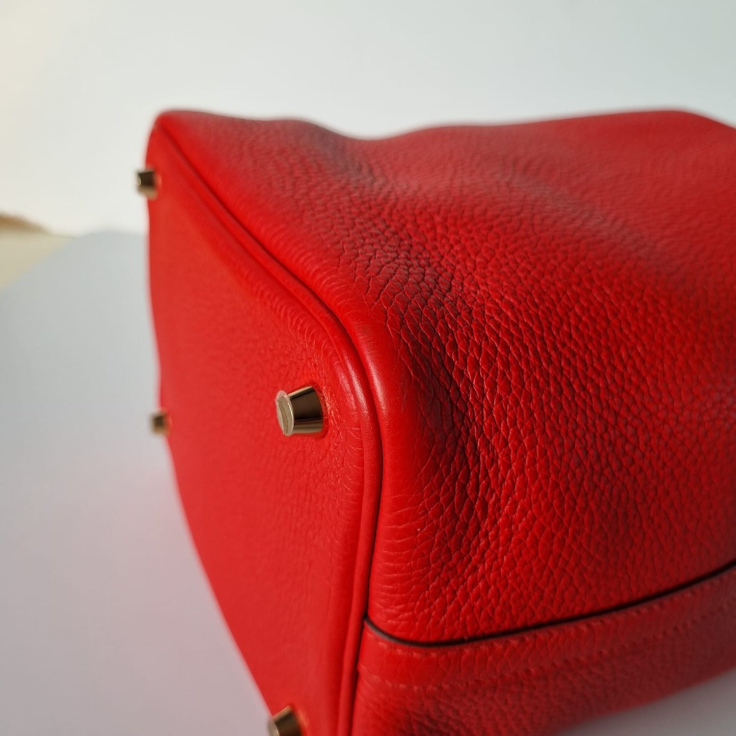 Hermes Picotin 18 Red Tomato Clemence #Y 2020 Size 18x13x18