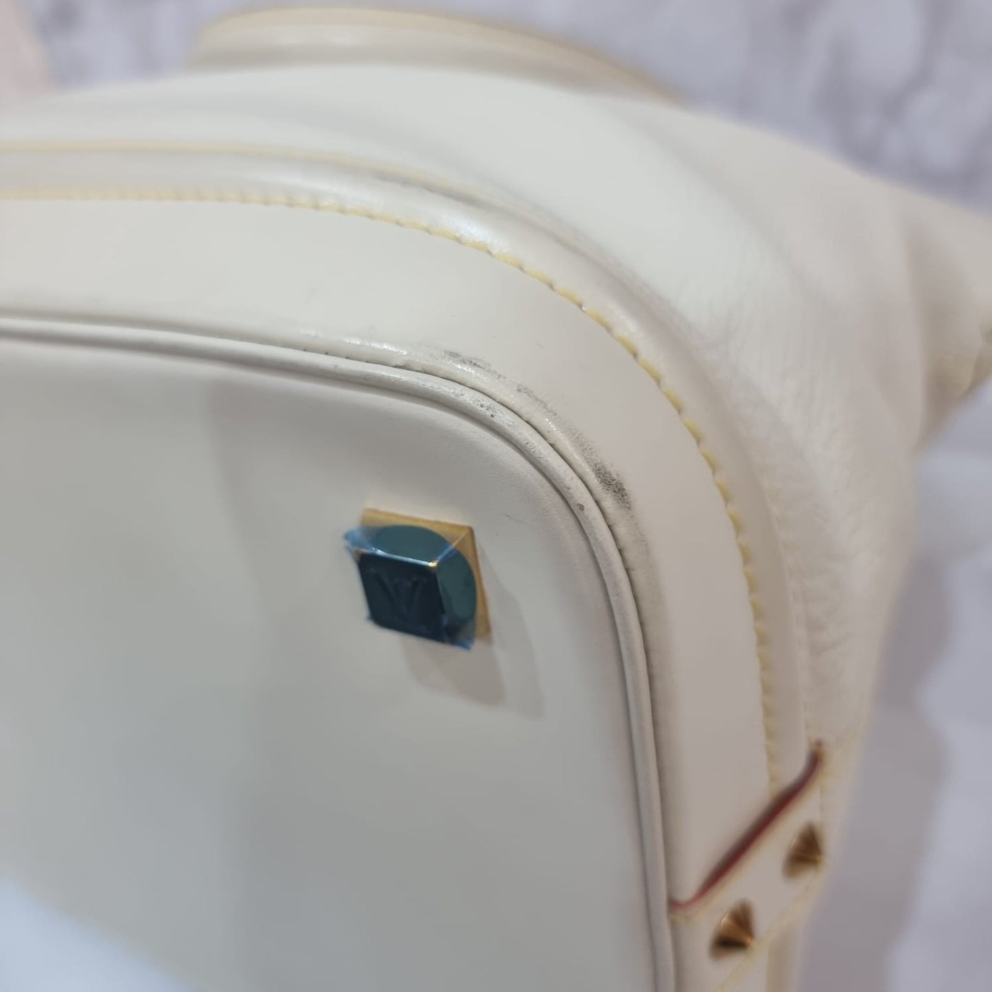 Louis Vuitton Suhali Lockit GM White 2006