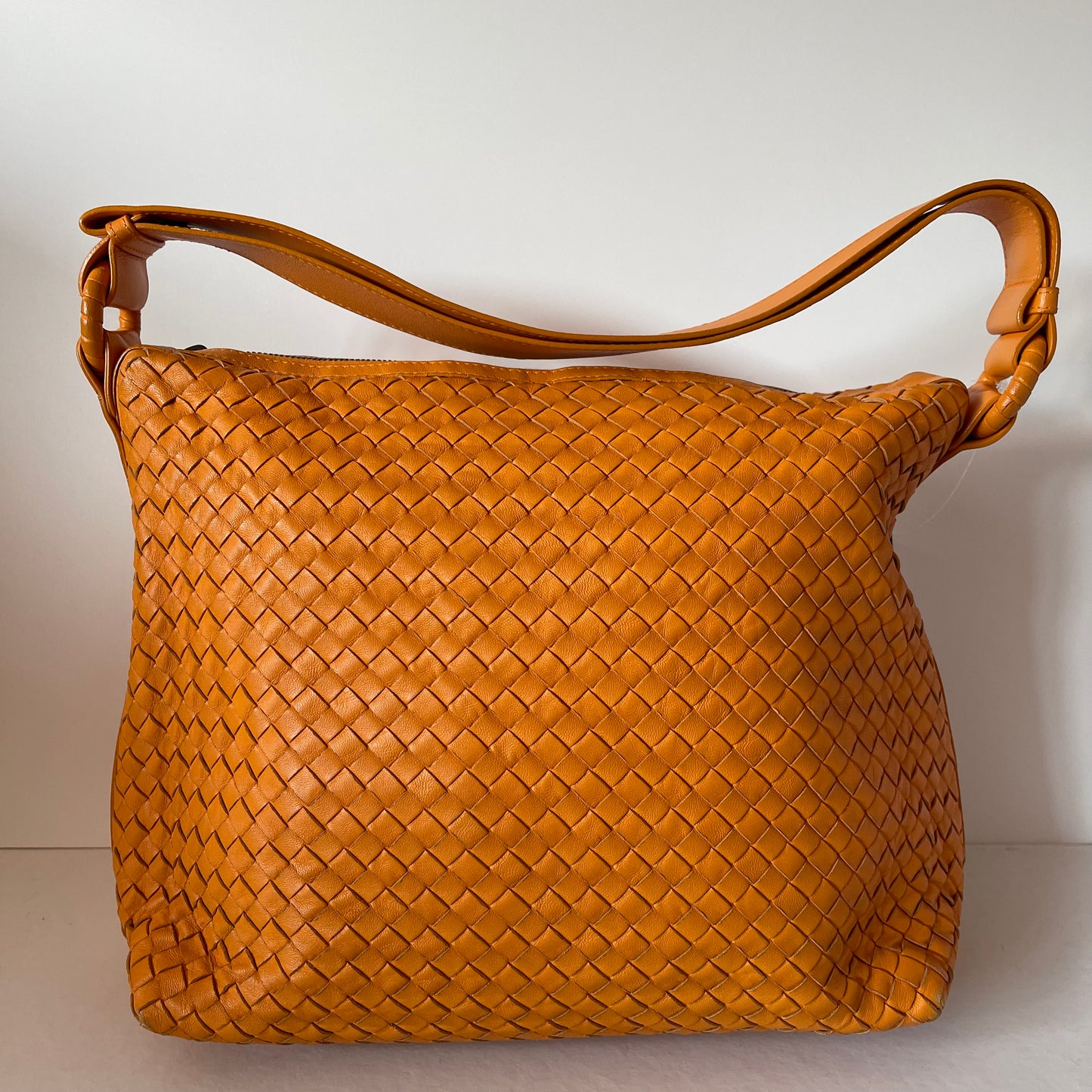 Bottega Veneta Trentino Hobo Bag Orange