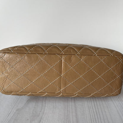 Chanel Reissue Classic Quilted Leather Flap Bag Dark Beige #12