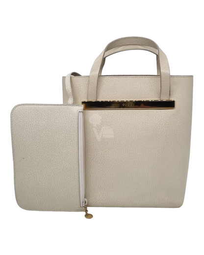 Gucci Vintage Handbag Ivory Size 20x8x25