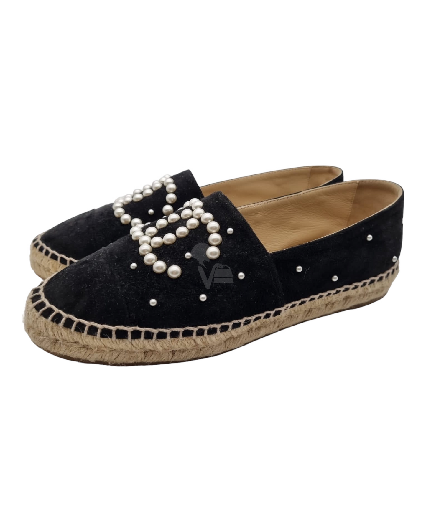 Chanel Espadrilles Pearl Size 39/25