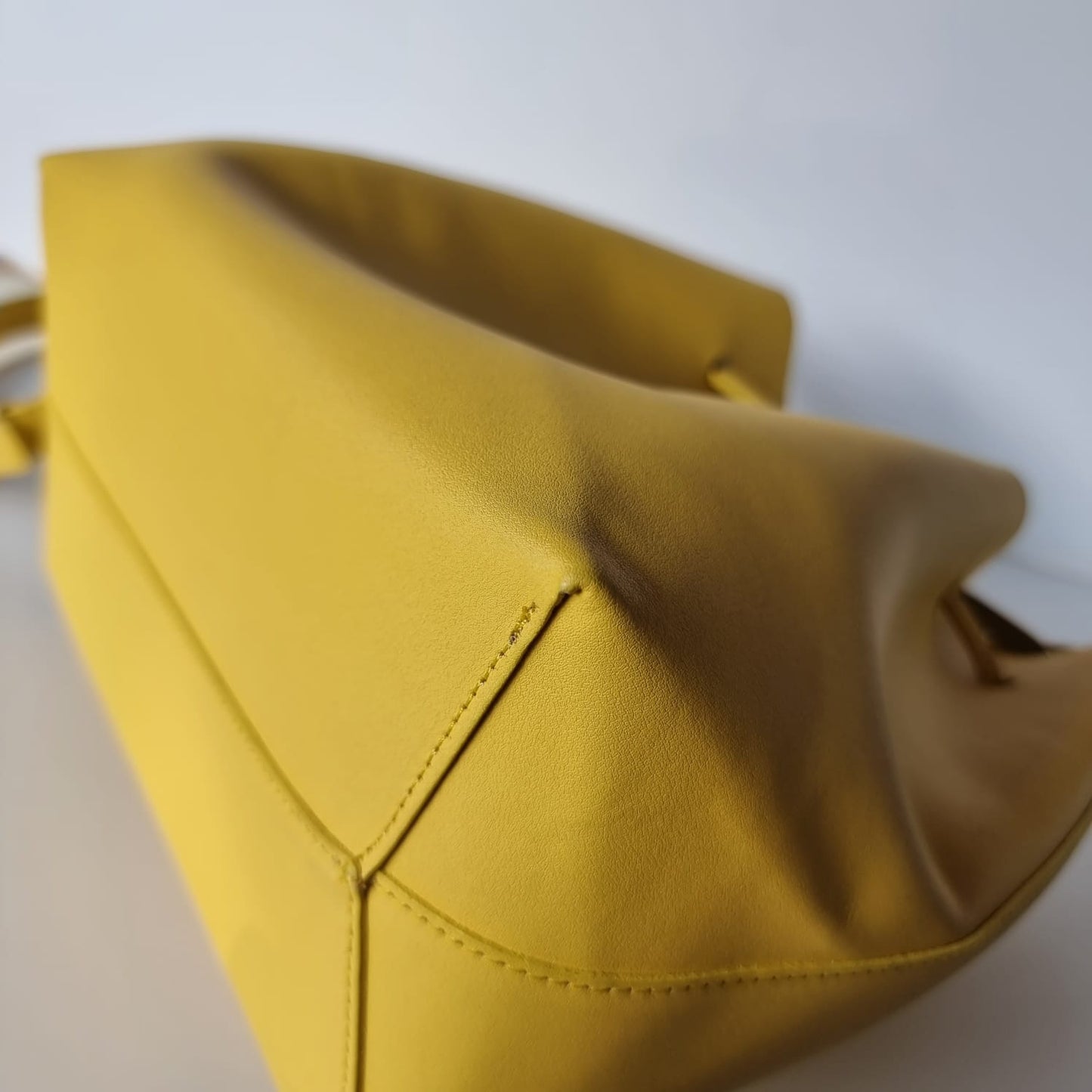 Lancaster Yellow Bucket Bag Size 24x13x24