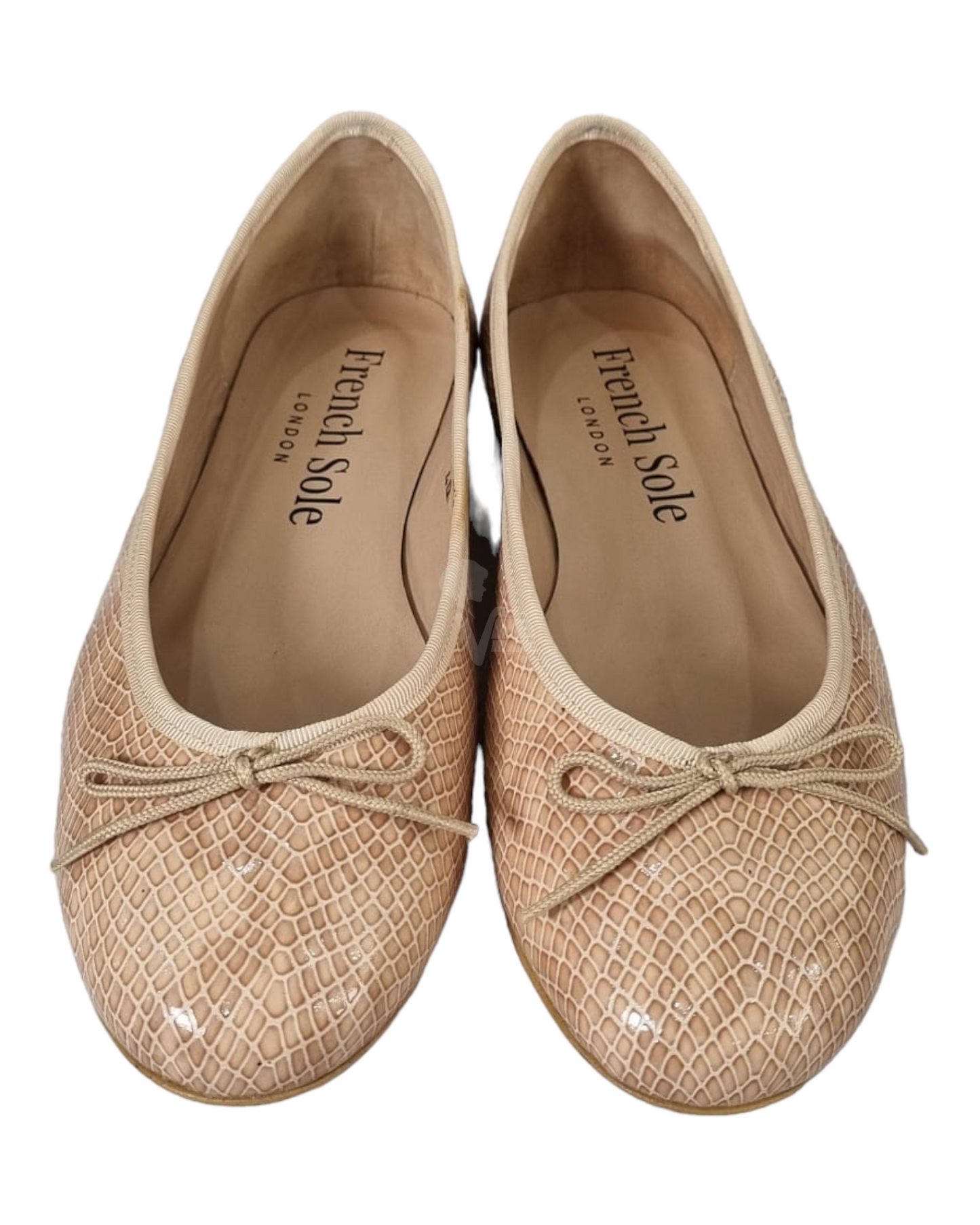 French Sole Ballerina Flat Pink Poudre