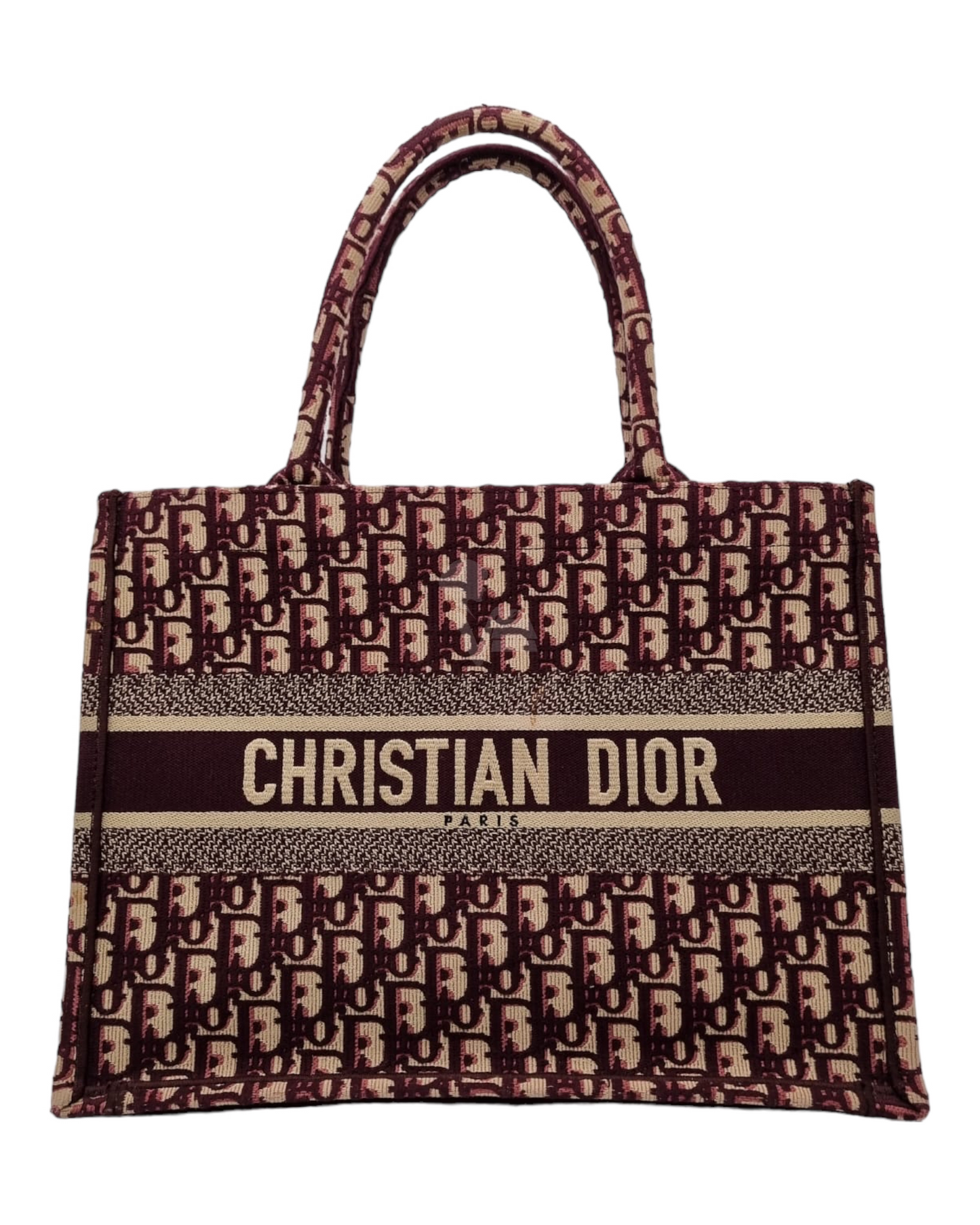 Dior Oblique Book Tote Burgundy 2019 Size 36x17x27