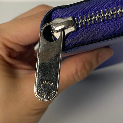 Louis Vuitton Long Wallet Epi Blue 2011