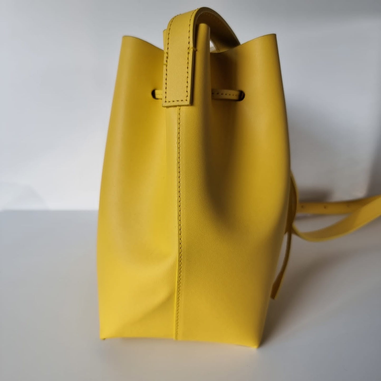 Lancaster Yellow Bucket Bag Size 24x13x24