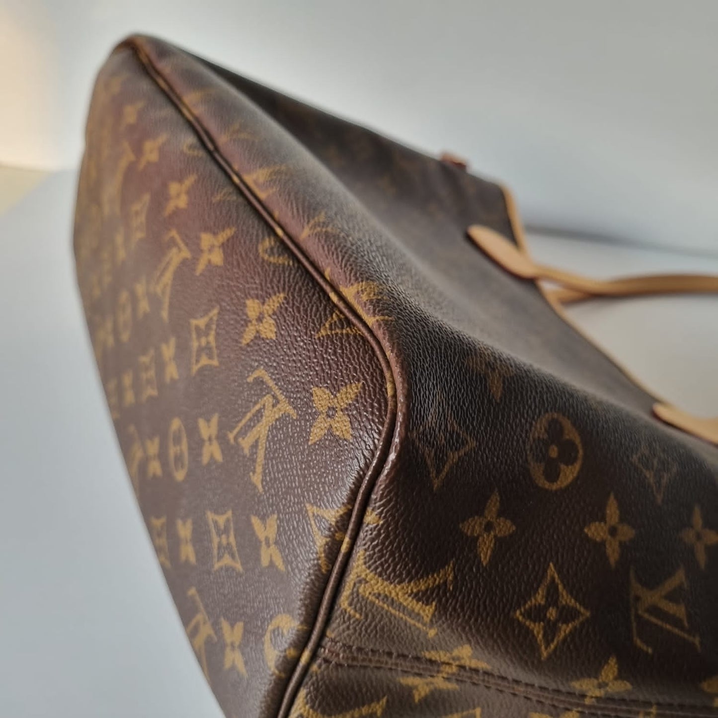 Louis Vuitton Neverfull MM Mono 2023 CHIP NBU Size 32x16x28