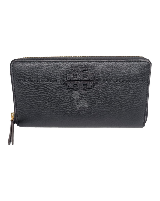 Tory Burch McGRAW Zip Continental Wallet Black Size 19x10