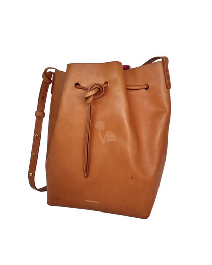 Mansur Gavriel Bucket Bag Tan Size 23x15x30