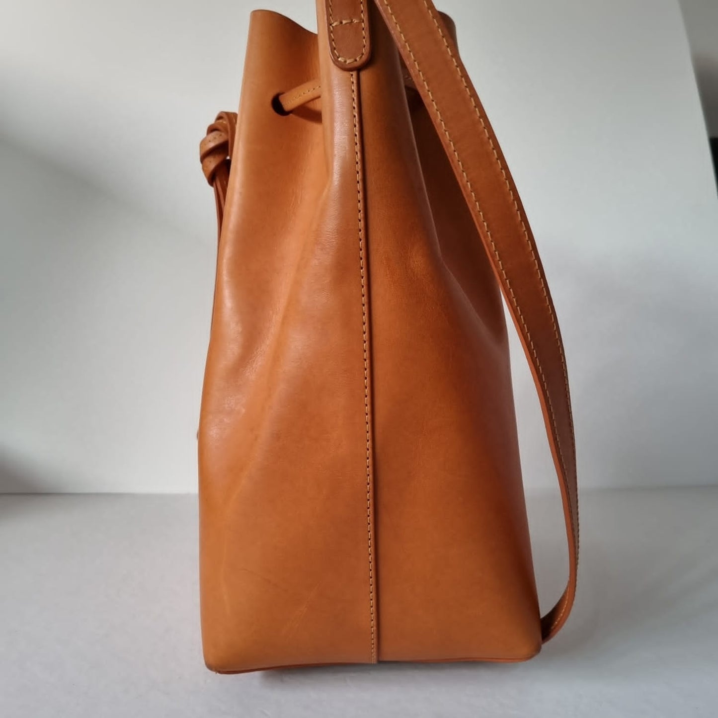 Mansur Gavriel Bucket Bag Tan Size 23x15x30