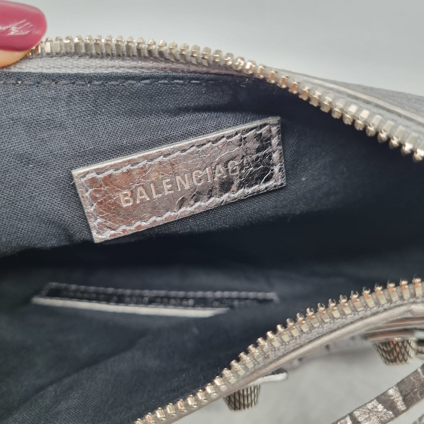 Balenciaga Le Cagole XS Silver Metallic SHW #R 2022