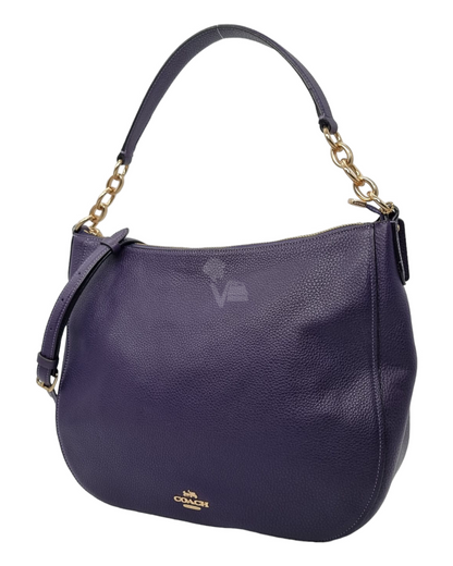 Coach Pebble Elle Purple NEW Size 27x9x28