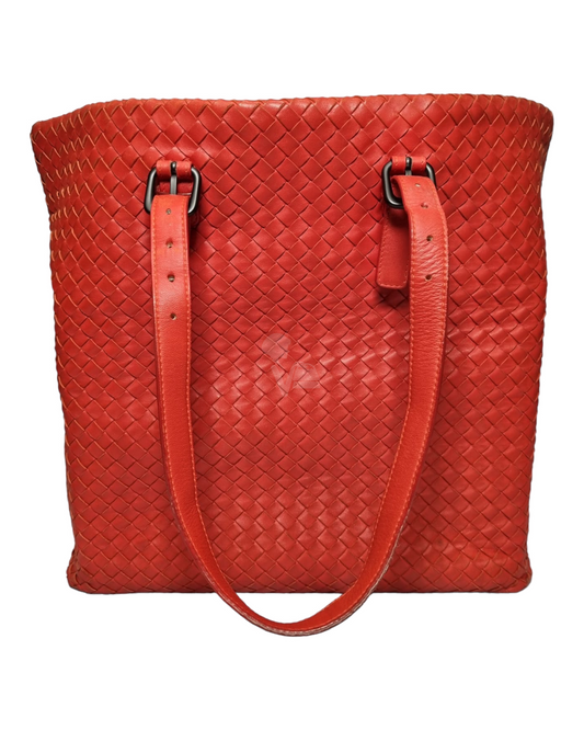 Bottega Veneta Intrecciato Woven Orange