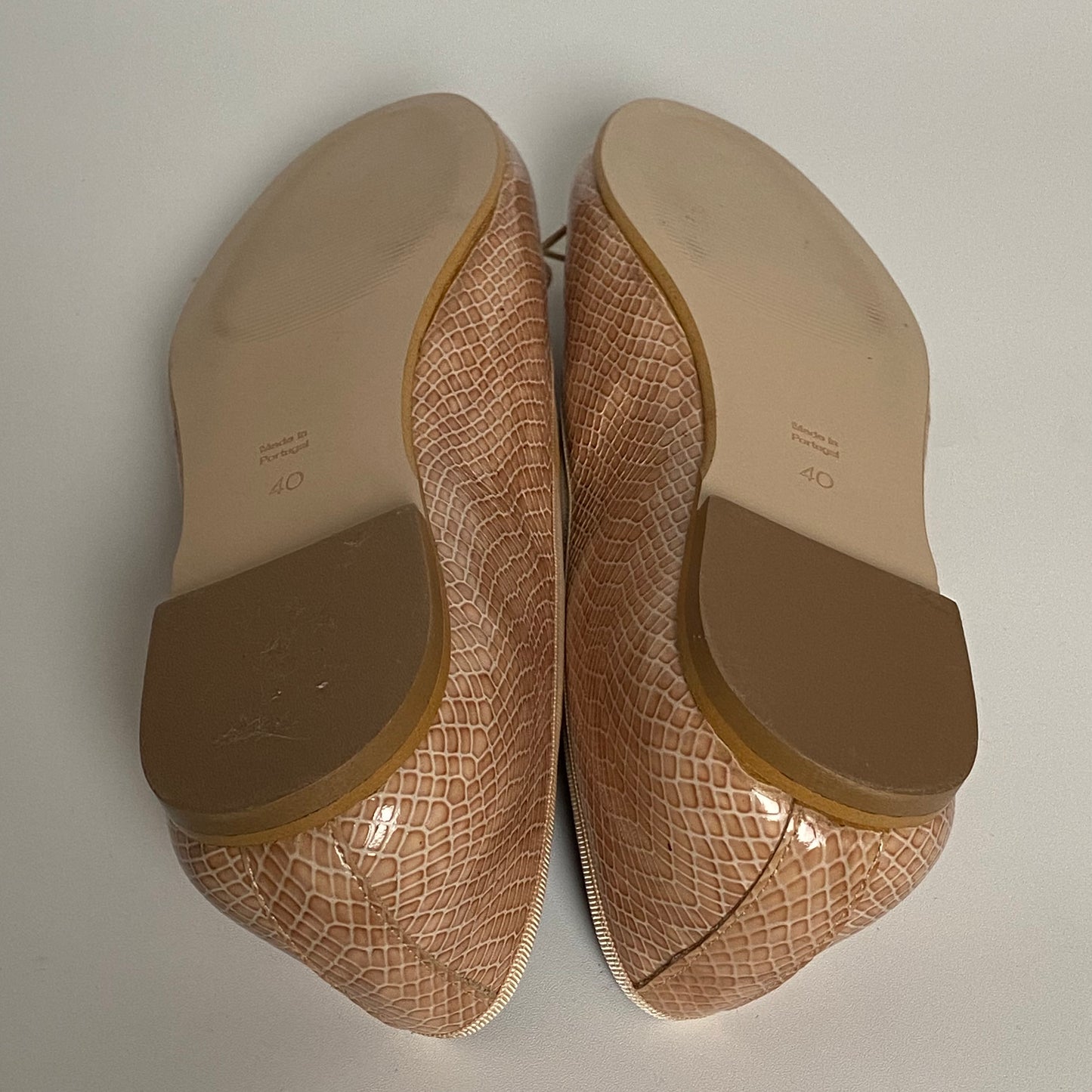 French Sole Ballerina Flat Pink Poudre