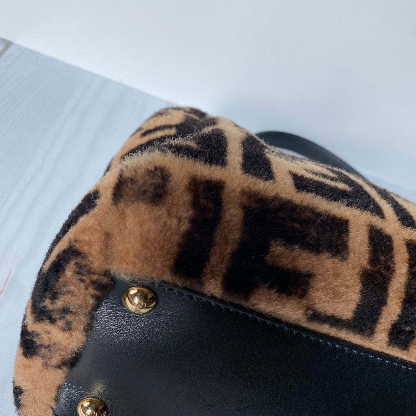 Fendi Peekaboo Regular Montone Macro 2019