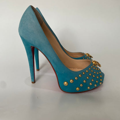 Christian Louboutin Heels Blue Mint