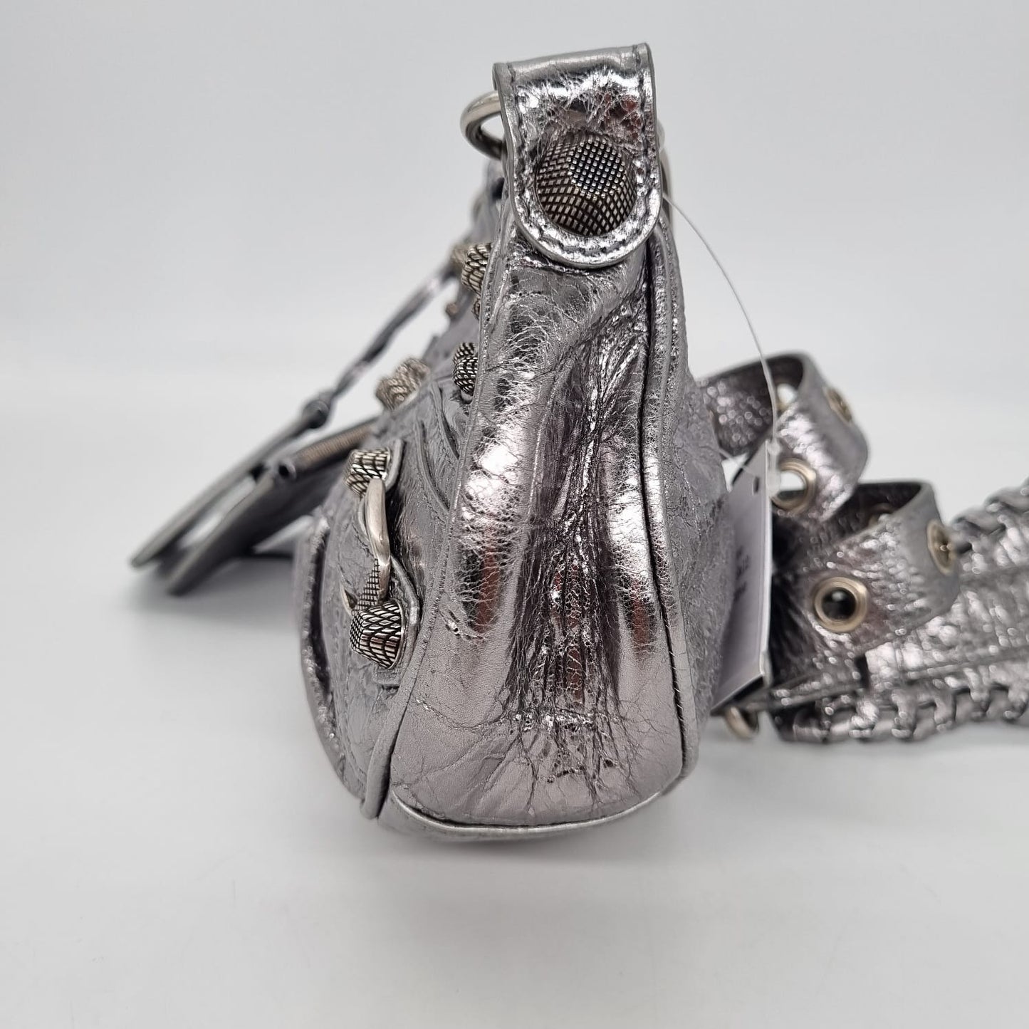 Balenciaga Le Cagole XS Silver Metallic SHW #R 2022