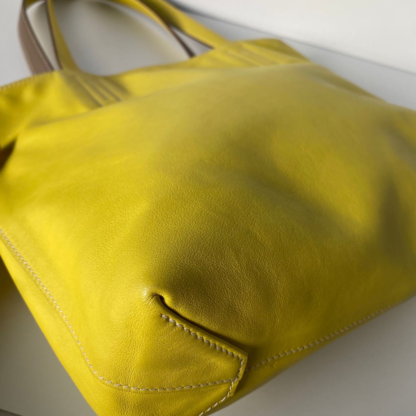 Hermes Sens Etoupe Lime Clemence Leather #O 2011