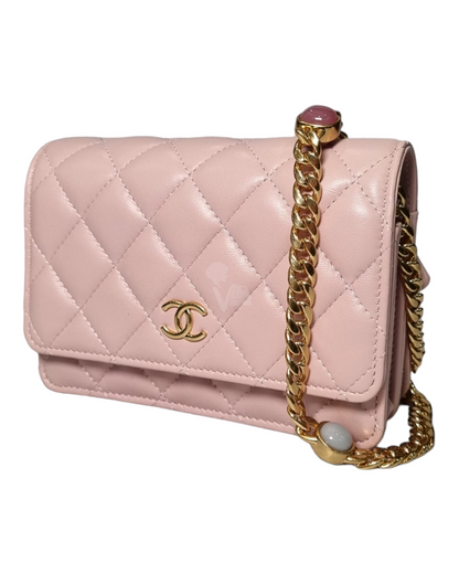 Chanel Resin Chain WOC Pink GHW