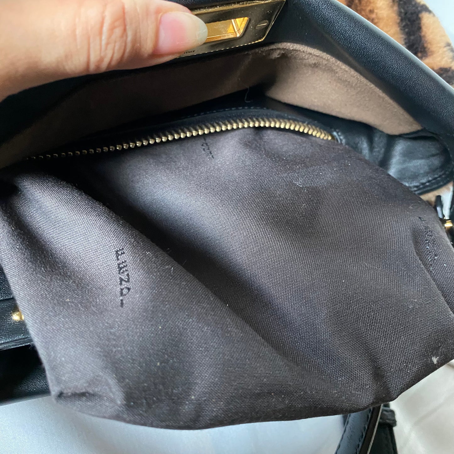 Fendi Peekaboo Regular Montone Macro 2019