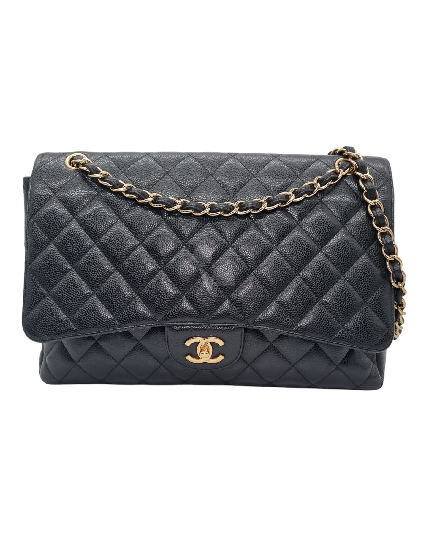 Chanel Maxi Black Caviar #13