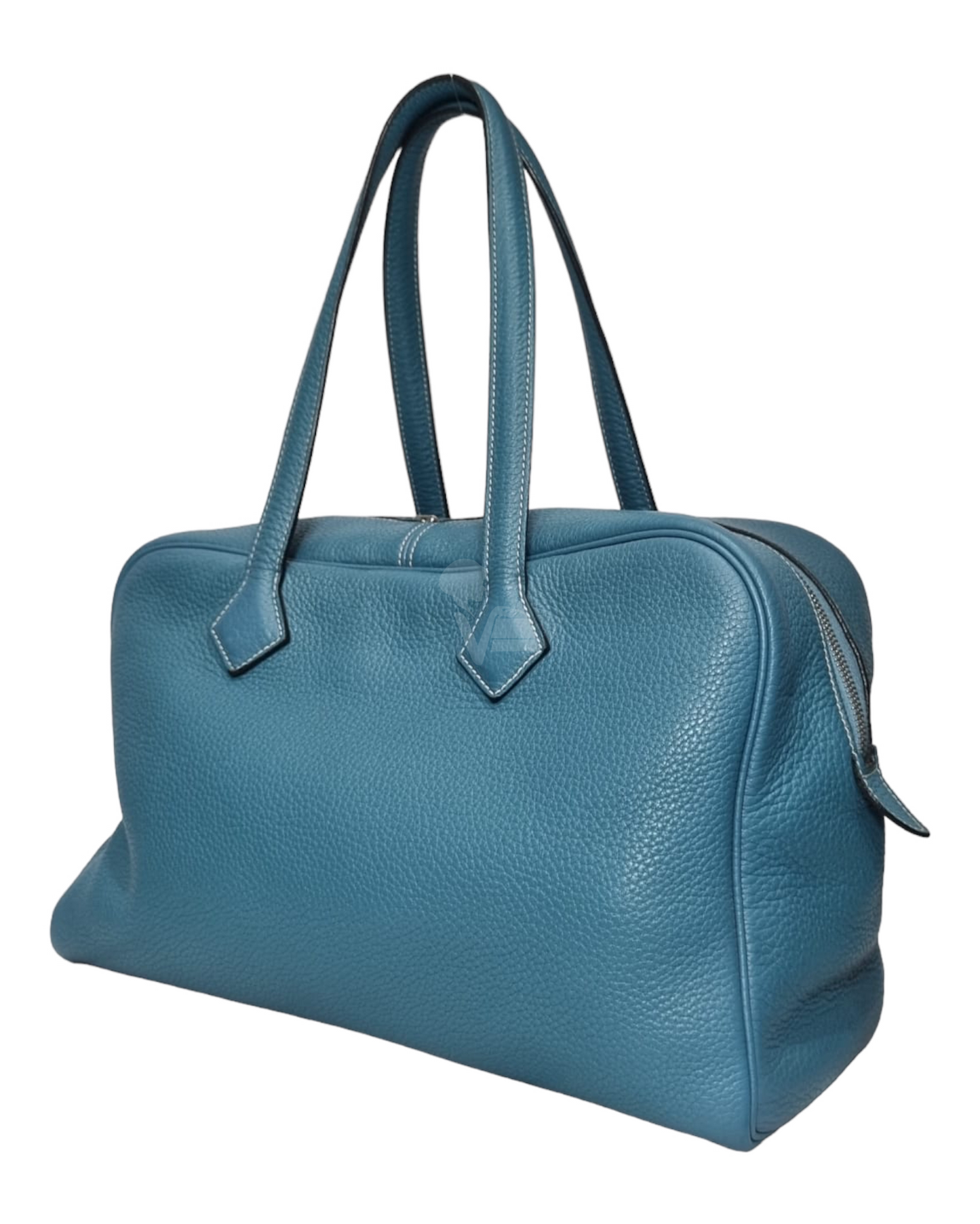 Hermes Victoria Blue #P 2012 Size 35x16x23