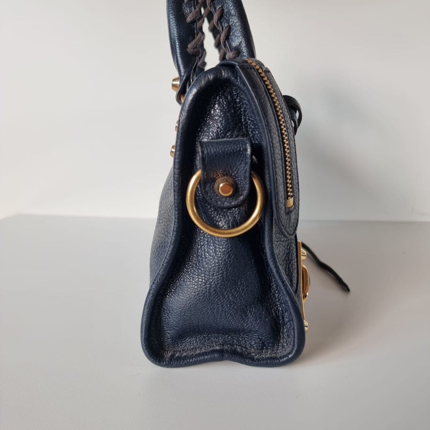 Balenciaga Mini City Dark Navy Edge GHW #E 2015