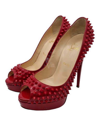 Christian Louboutin Heels Spike Red Size 39,5/25,5