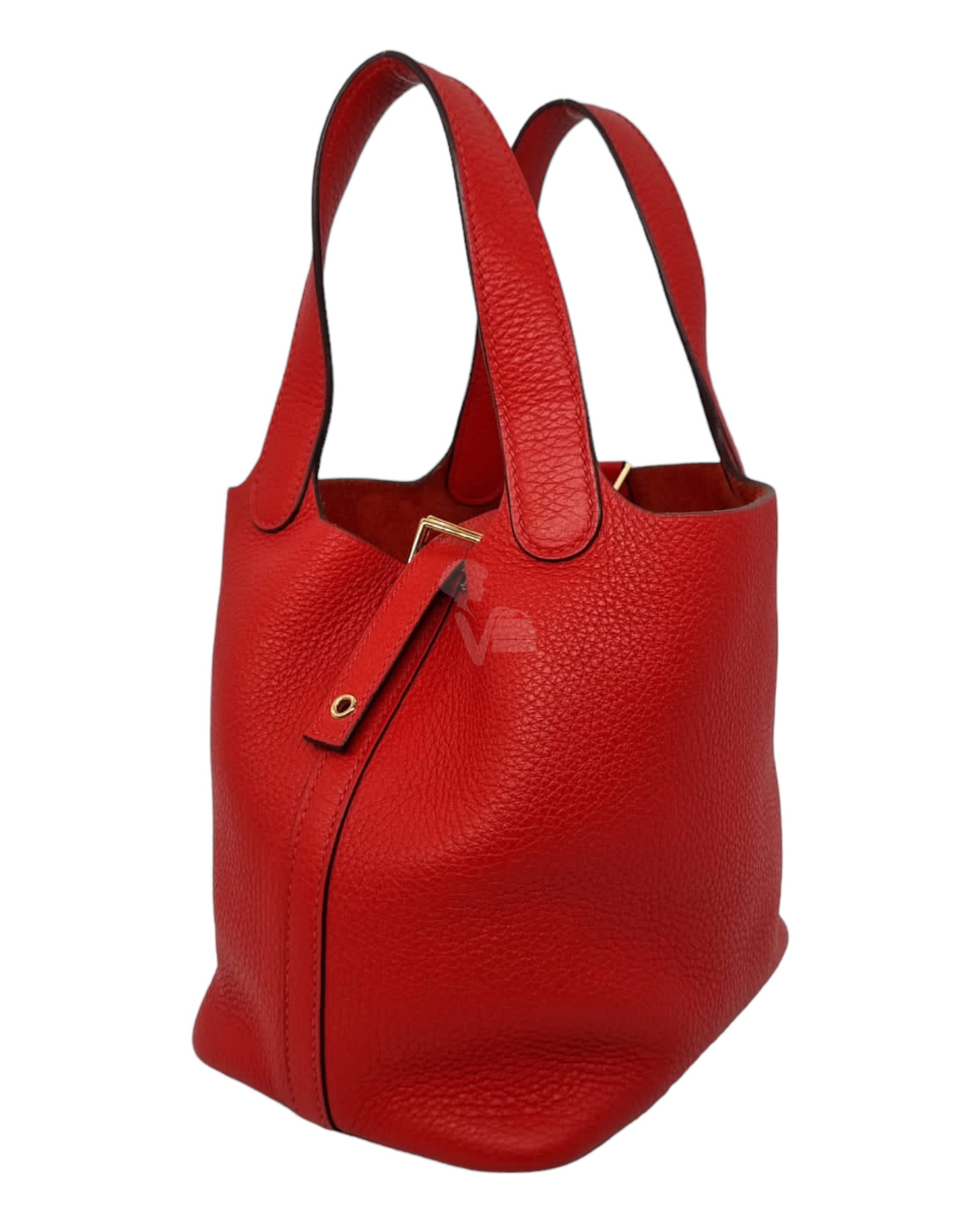 Hermes Picotin 18 Red Tomato Clemence #Y 2020 Size 18x13x18