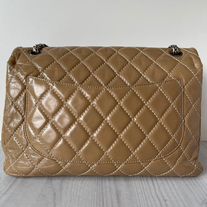 Chanel Reissue Classic Quilted Leather Flap Bag Dark Beige #12