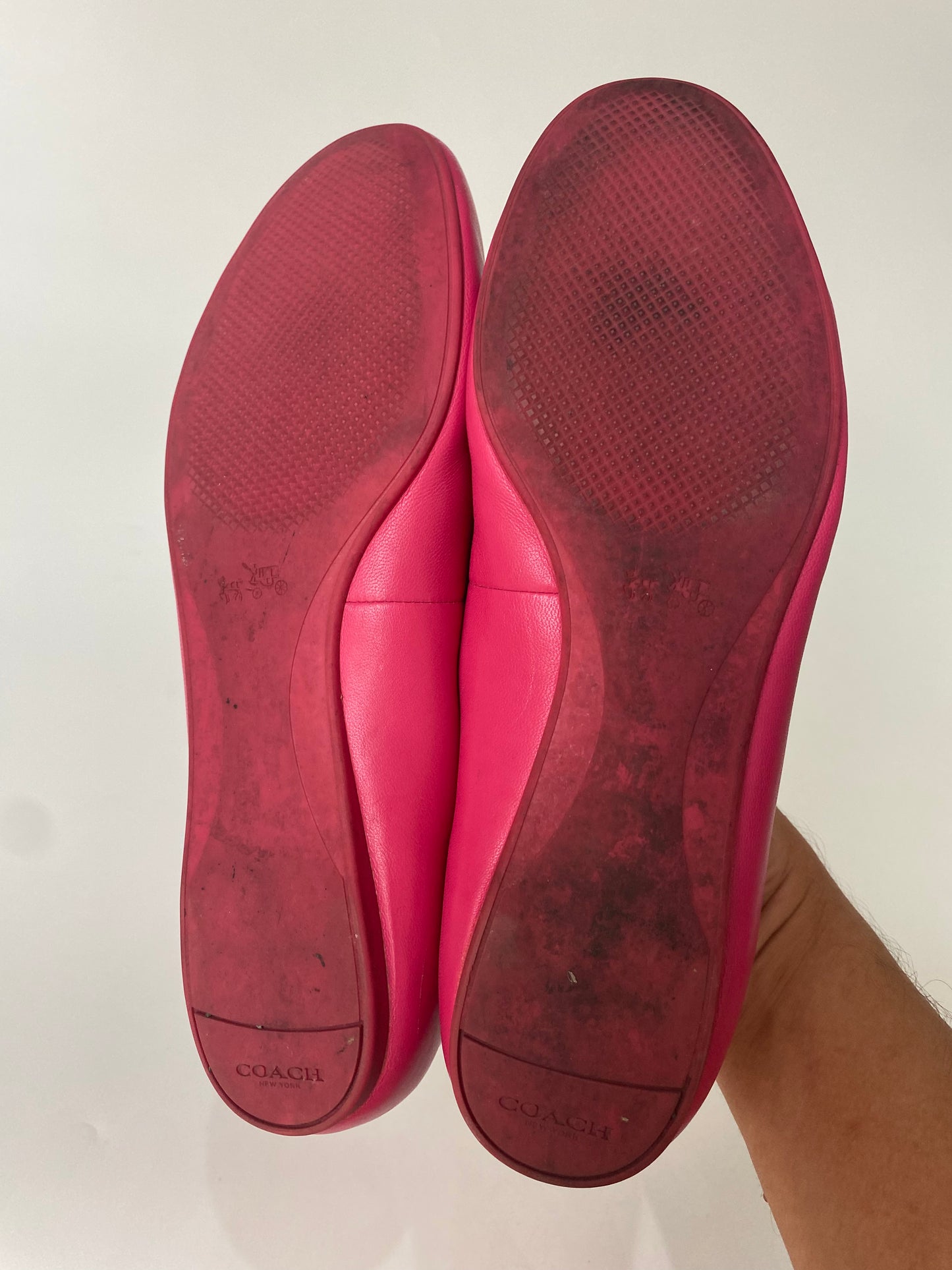 Coach Flat Shoes Fuchsia