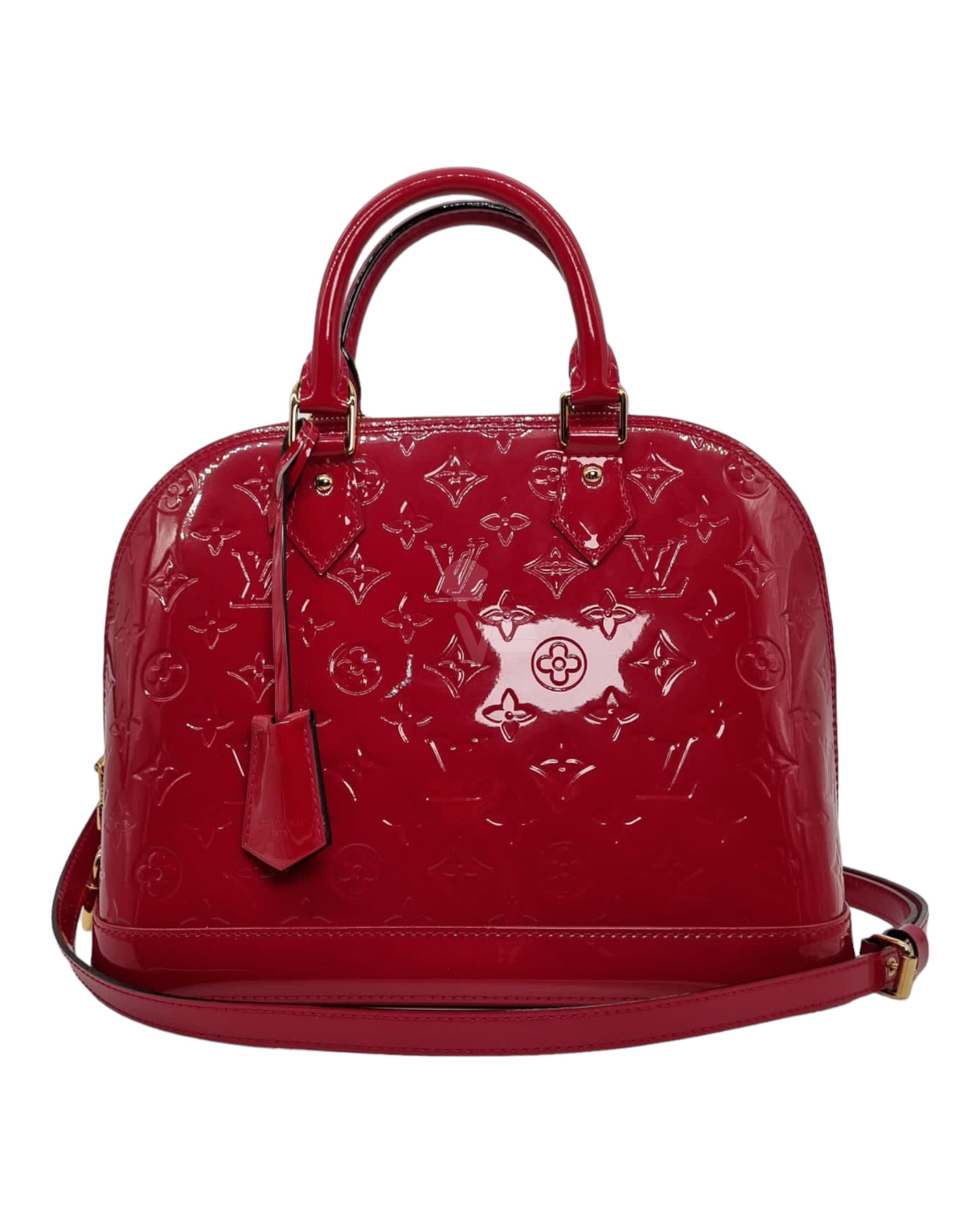 Louis Vuitton Alma PM Monogram Vernis Rose Indien 2014 Size 31x15x24