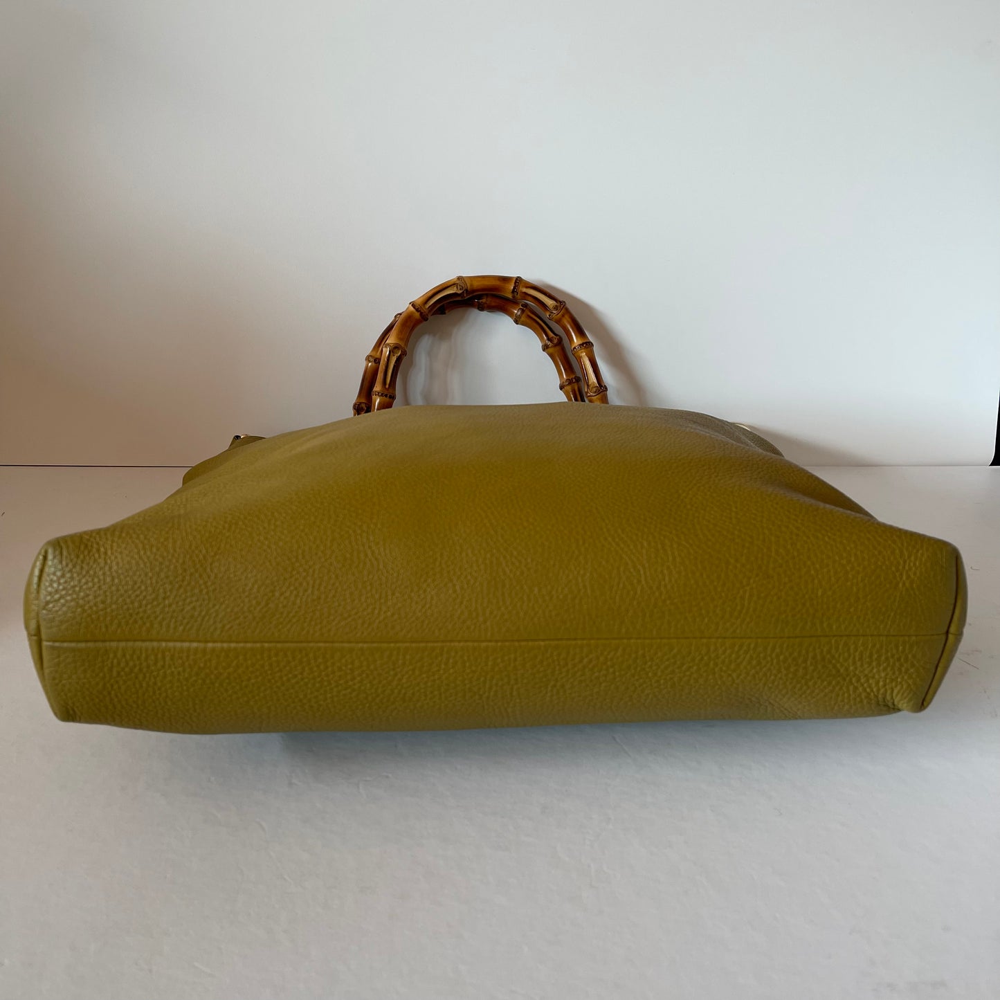 Gucci Borsa Bamboo Shopper Cellarius Green Lime Size 35x35