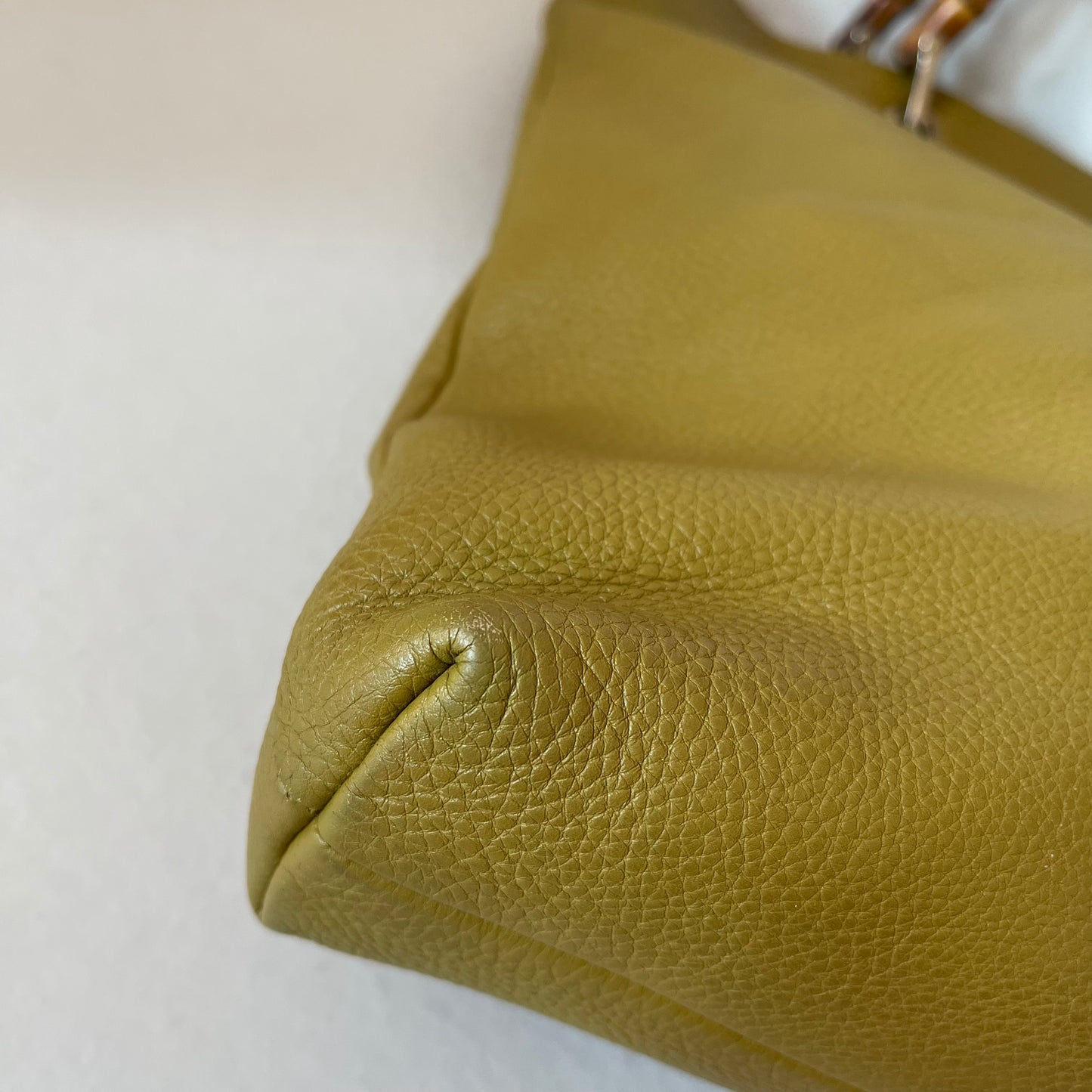 Gucci Borsa Bamboo Shopper Cellarius Green Lime Size 35x35