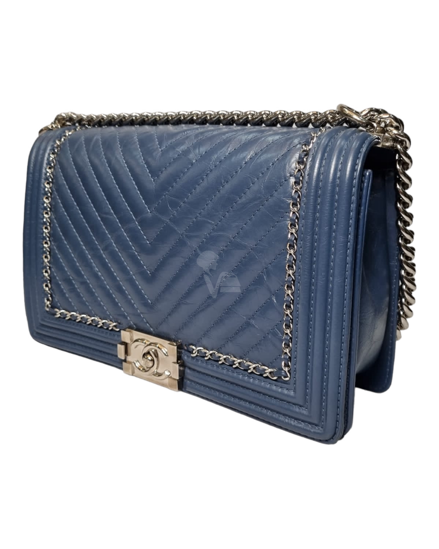 Chanel Boy Jumbo Blue #24