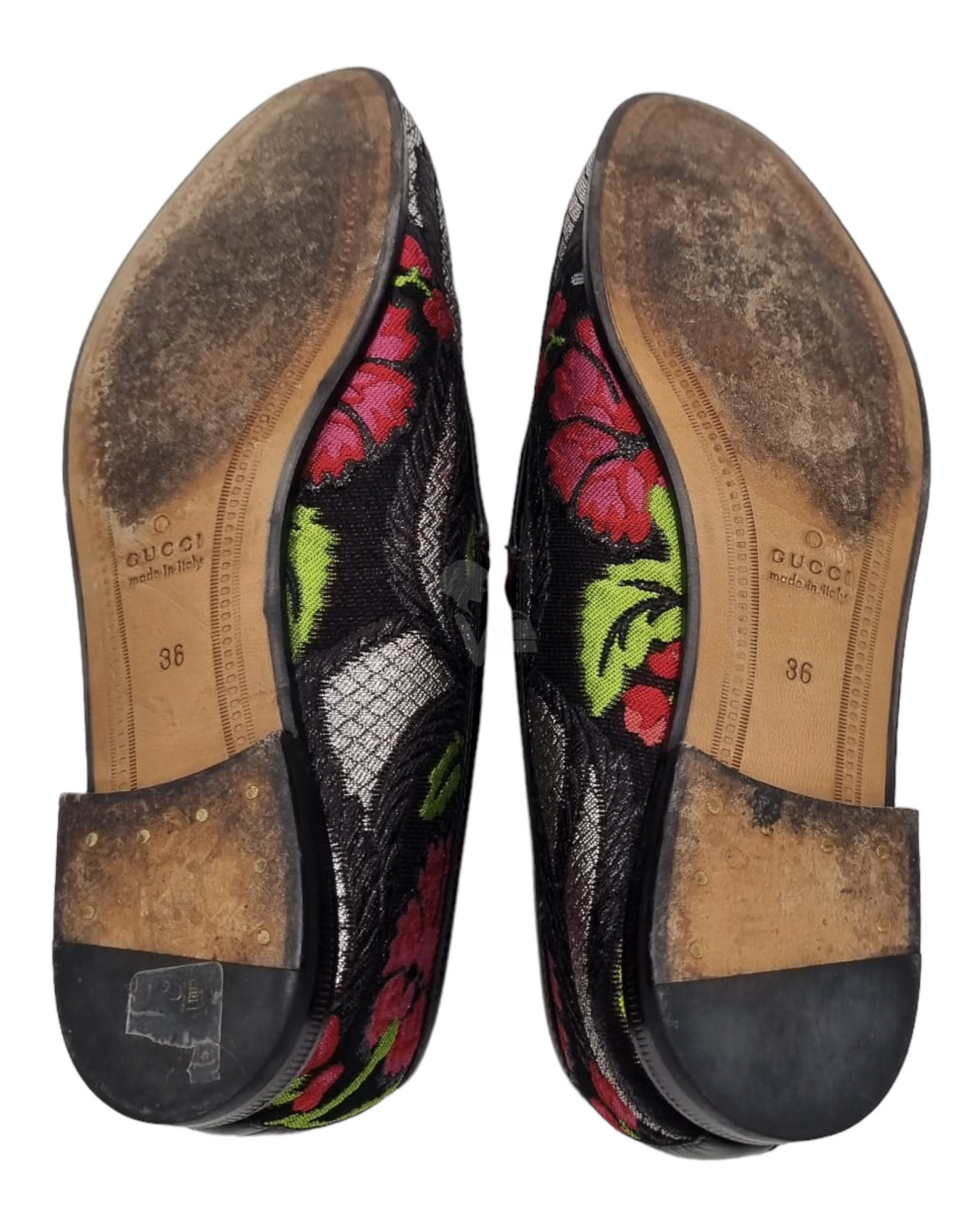 Gucci Jordan Brocade Loafers Flower