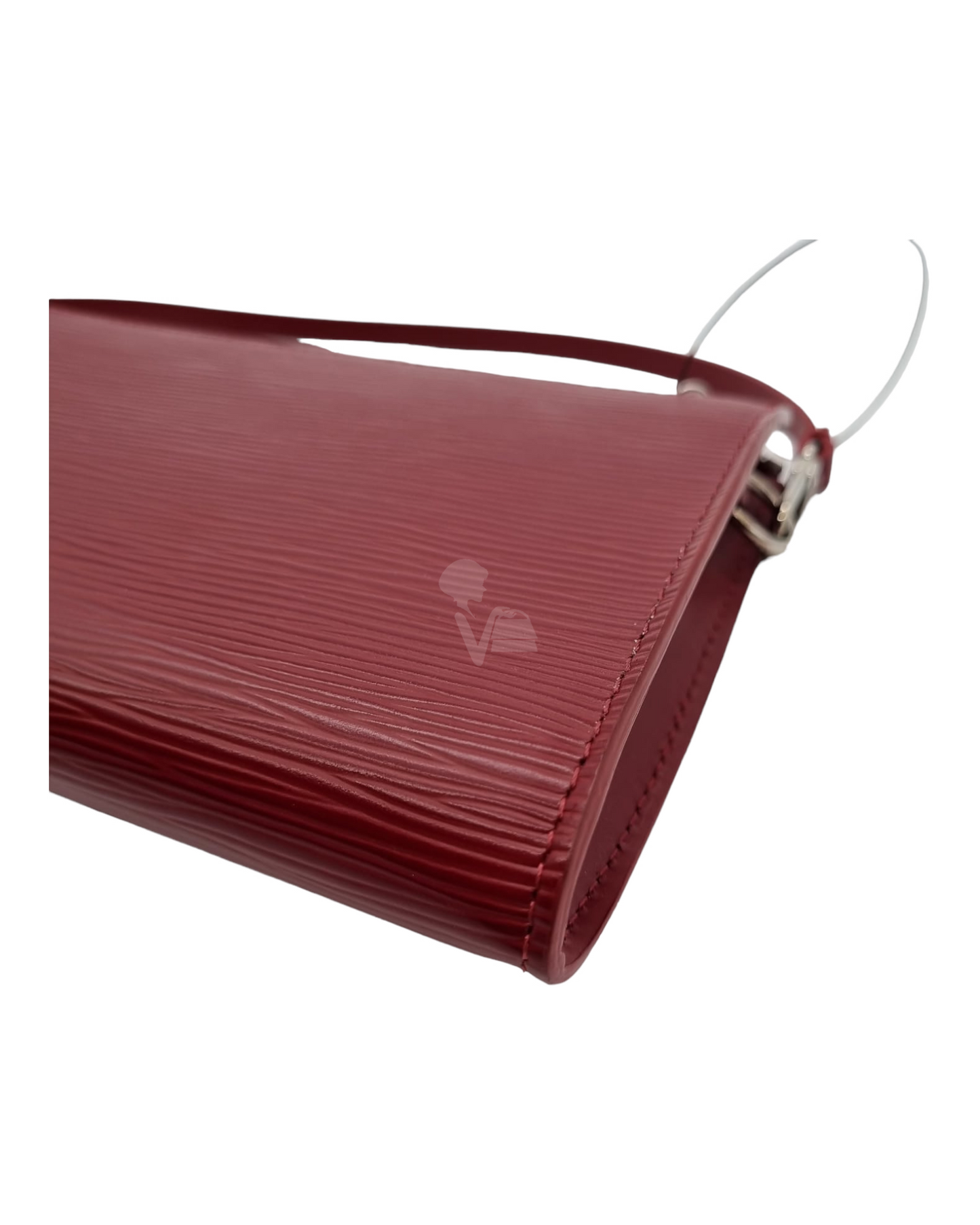 Louis Vuitton Pochette Epi Leather Red 2010 Size 24x13